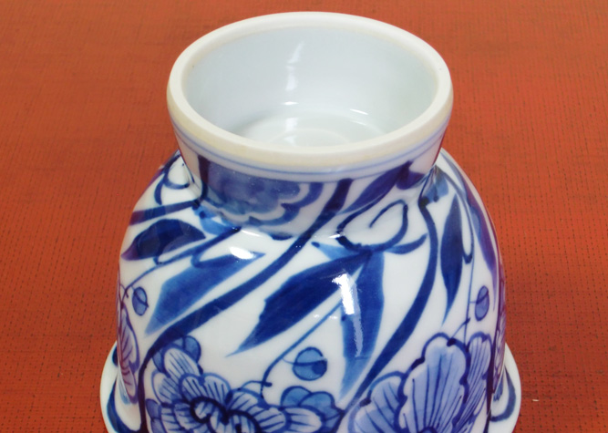 清水焼 汲出碗 内外草花｜清水焼・陶器のやまなか雅陶