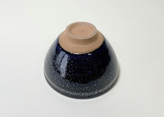 清水焼 鎌田幸二 作 ぐい呑 油滴天目 （ゆてきてんもく）｜清水焼