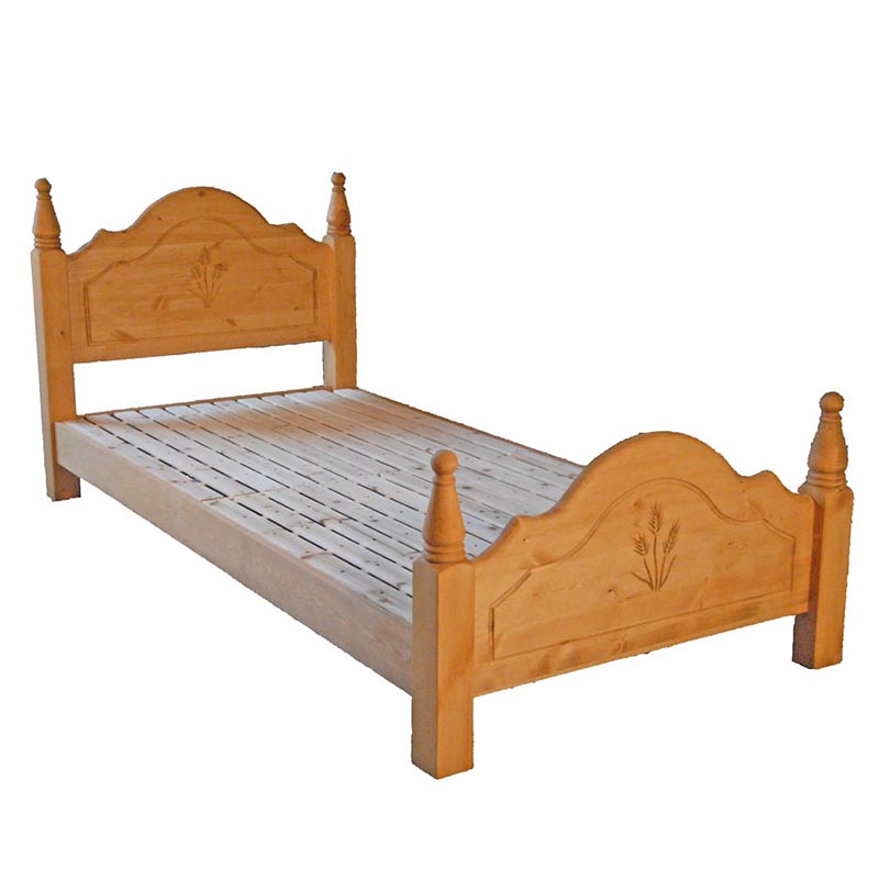 ベッド ダブルベッド パイン無垢 スノコ カントリー家具 【デンバー