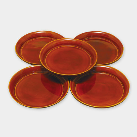 飛騨春慶塗 花銘々皿 4.5寸 - 飛騨高山の伝統工芸 飛騨春慶塗製造元