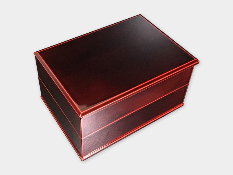 長手二段重 紅（重箱） - 飛騨春慶塗 （飛騨高山の伝統工芸） - 山田春慶店