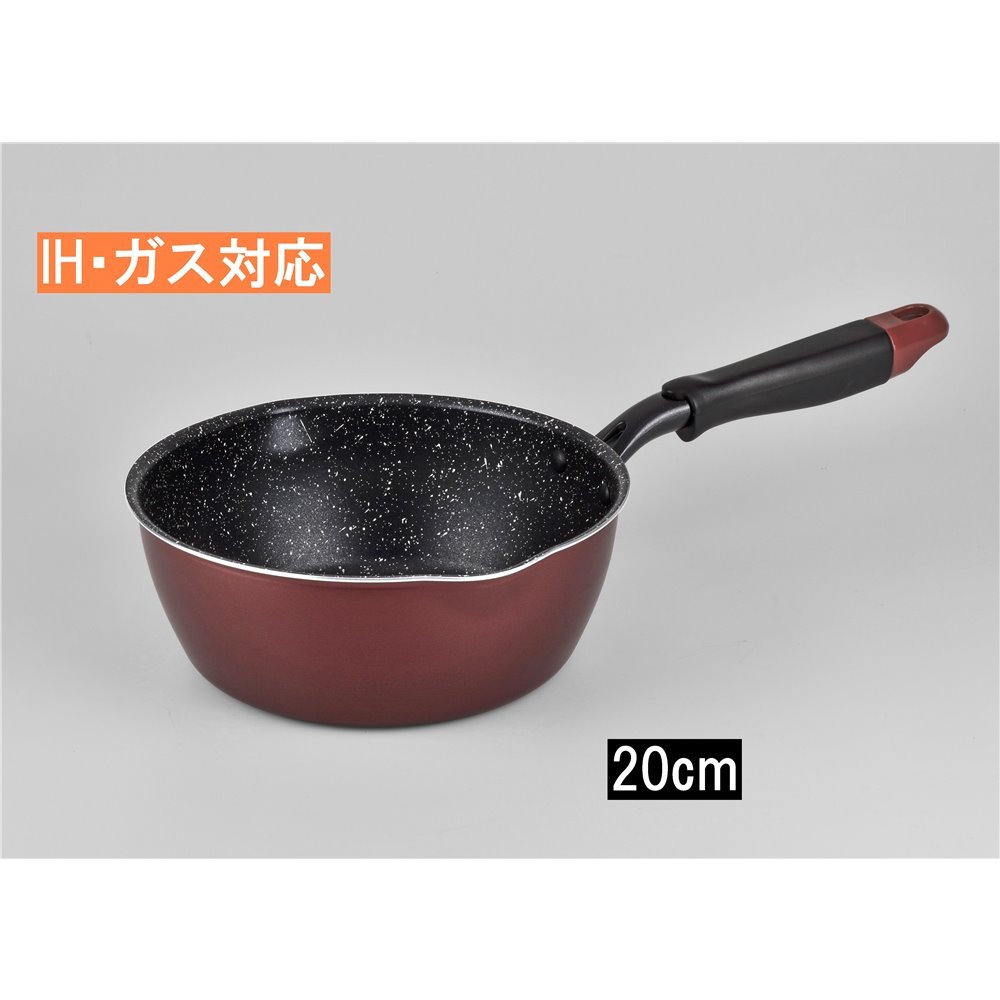 和平フレイズ メガフッカNEO IH対応フライパン ワインレッド 20cm