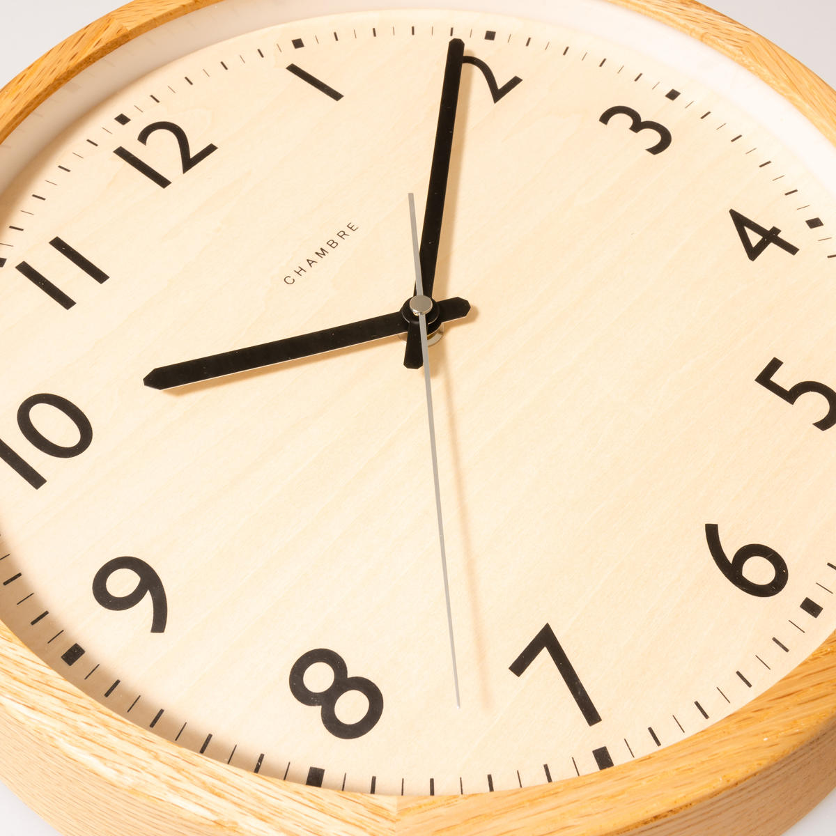 電波掛時計 Chambre DROP CLOCK OAK | かぜとゆきオンラインショップ