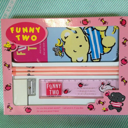 文具セット】Funny Two ぞうさんとねずみさん / 会津 山内屋商店