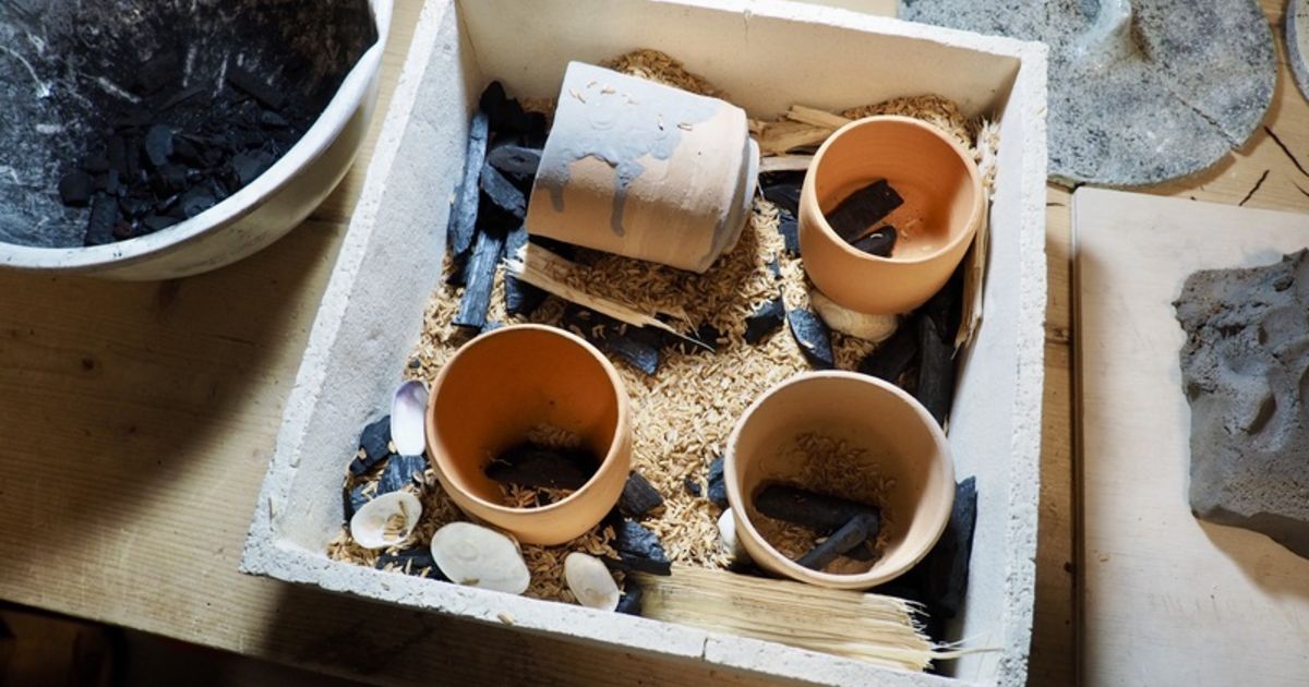 電気窯の焼成バリエーション/サヤ鉢を使った焼成/さいたま市の陶芸