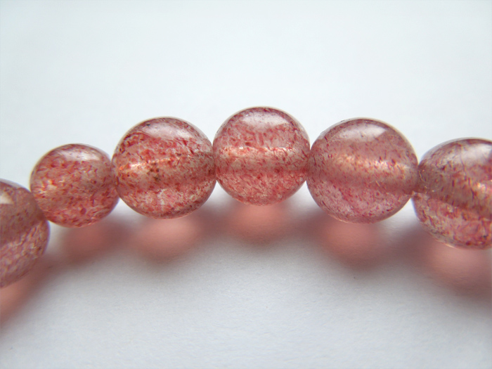 ストロベリークォーツ7.5mmブレス共仕立 お数珠の安田念珠店へ｜総本山