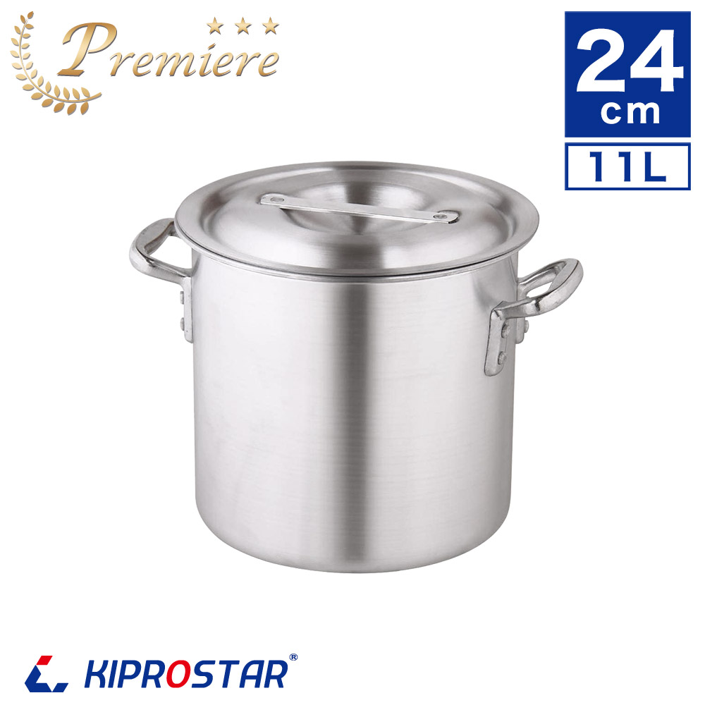 強度とデザイン性にこだわったKIPROSTAR業務用アルミ寸胴鍋24cm