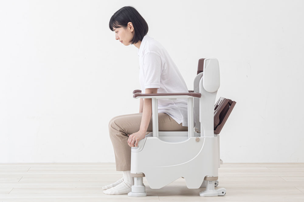 アロン化成 ポータブルトイレ FX-30 自動ラップ 暖房便座