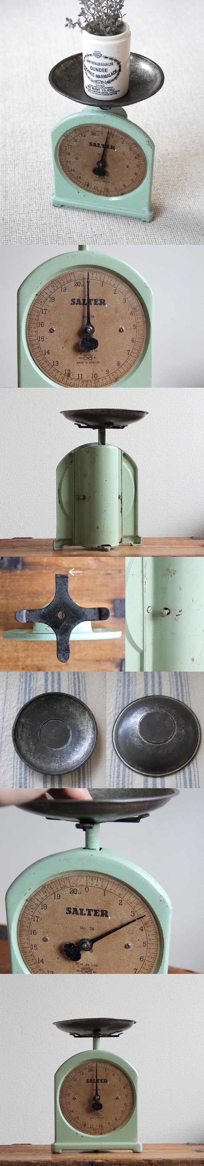 イギリス アンティーク SALTER キッチンスケール/ソルター/NO.34