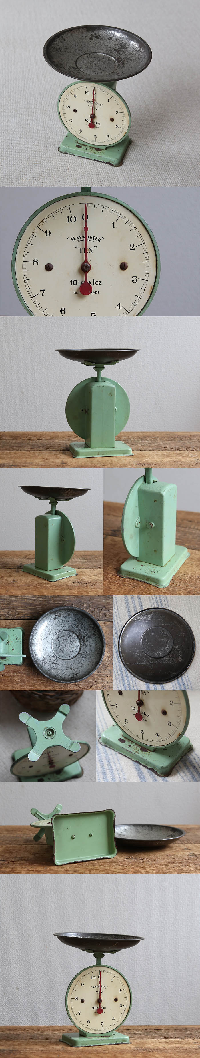 イギリス アンティーク ウェイマスター社キッチンスケール 量り