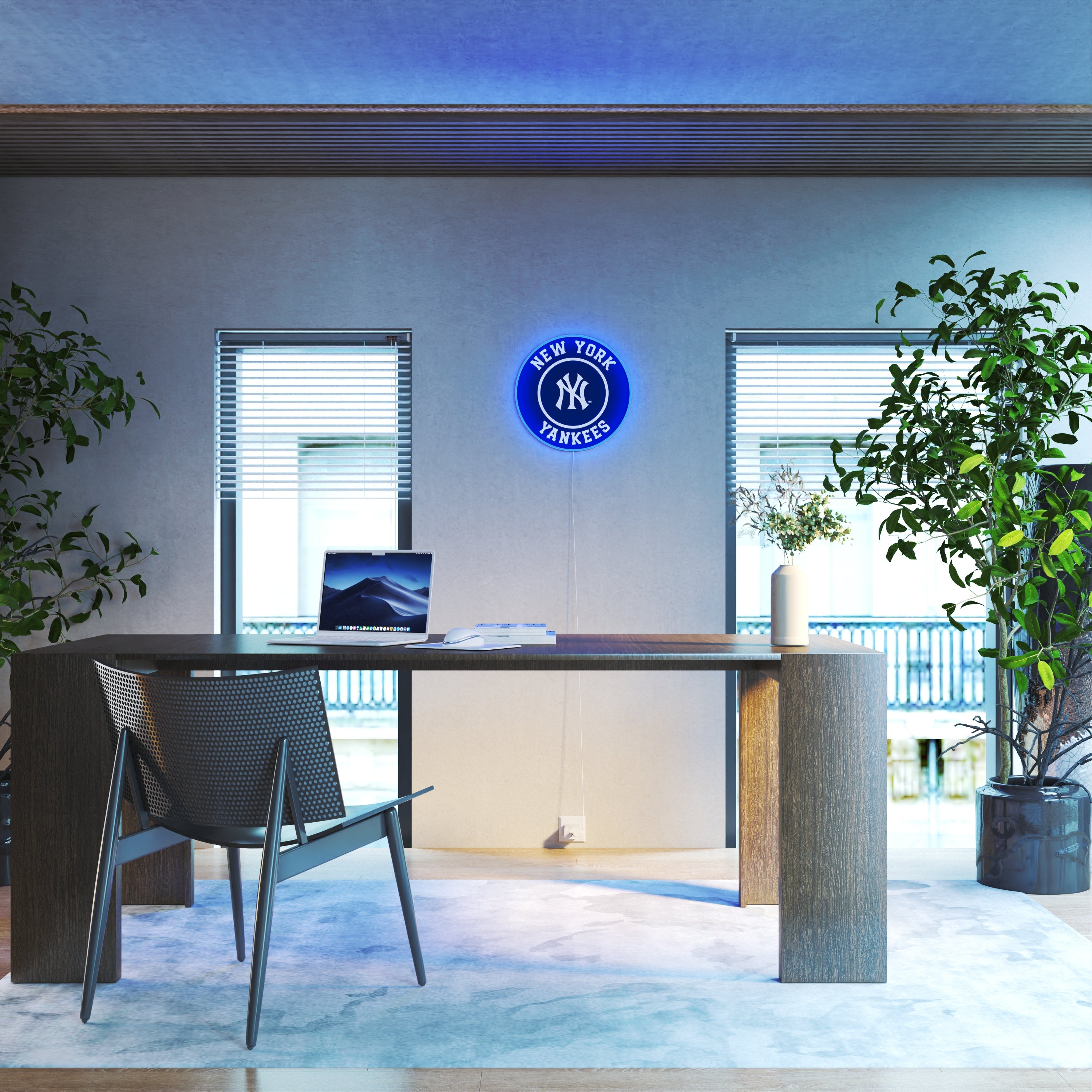 NY Yankees Rounded Logo, LED neon sign – YELLOWPOP