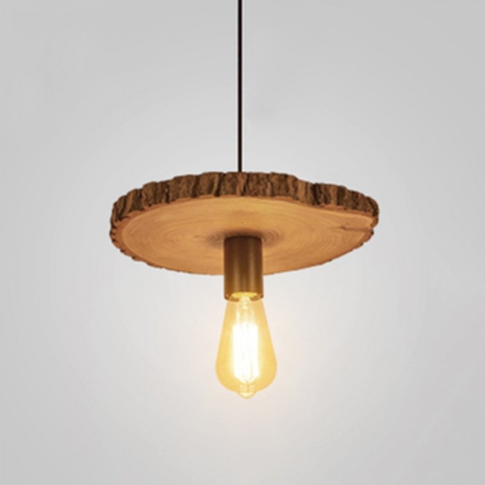 環状木製ペンダントライト |Yigo|素朴な照明
