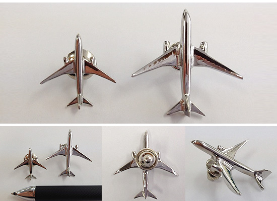 航空機ピンバッジ