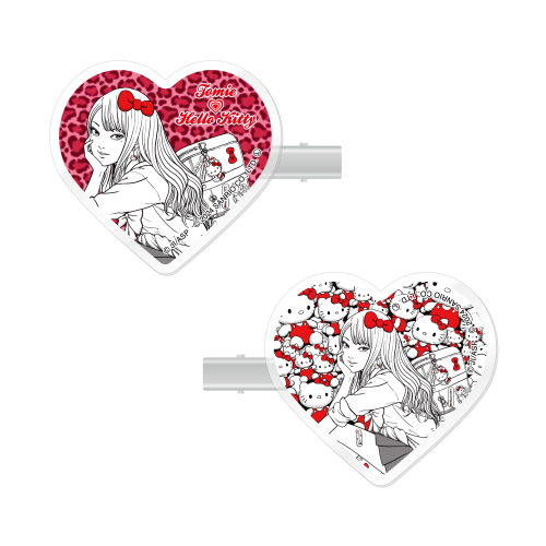 伊藤潤二×サンリオキャラクターズ アクリルヘアクリップ ギャル富江