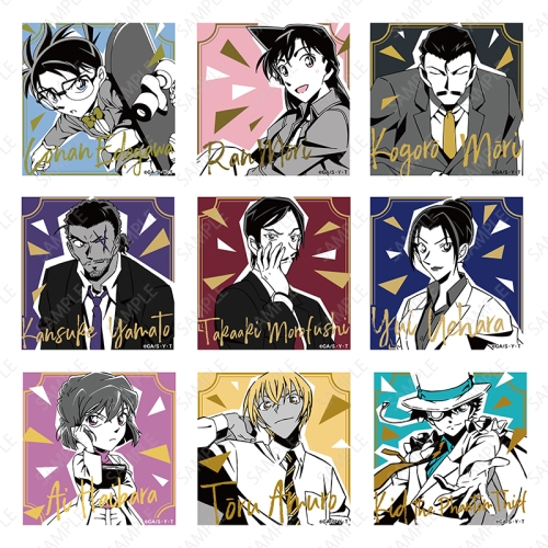 名探偵コナン TDスクエア缶バッジ 謎ファイルコレクション│あそび