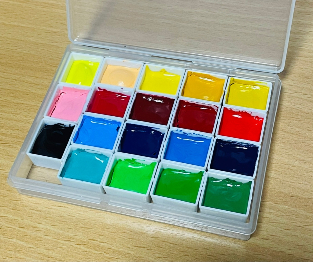 水彩ハーフパンでオリジナルパレットを作ってみよう～後編～ | 鳥の