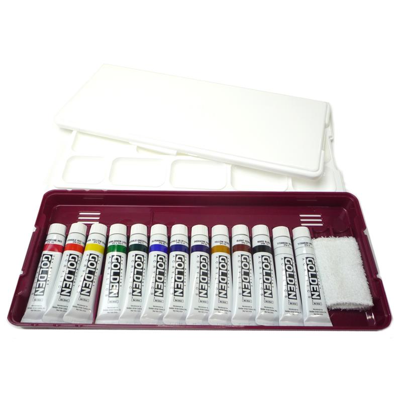 アクリル絵具 ゴールデン アクリリックス 12色セット ノーブルセット