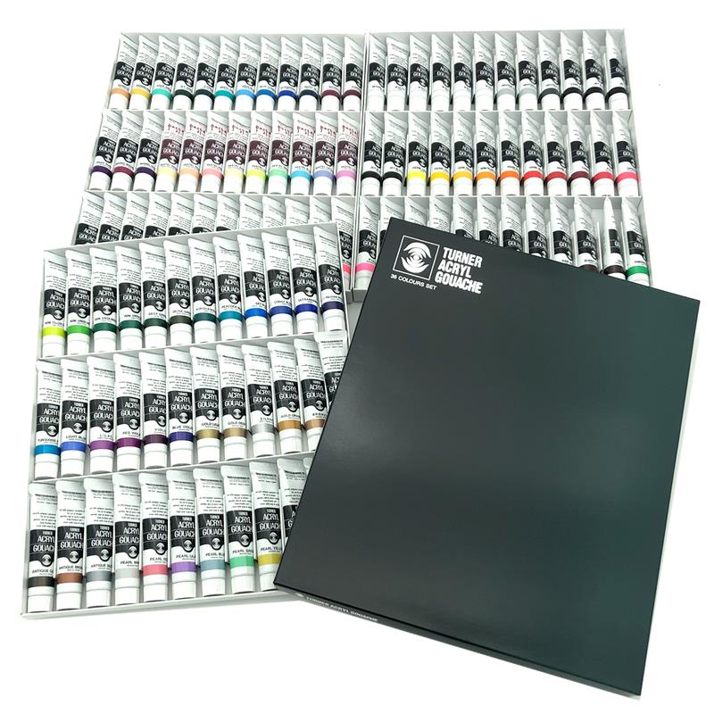 ターナー アクリルガッシュ 20ml 101＋7Hセット 108色 | ゆめ画材