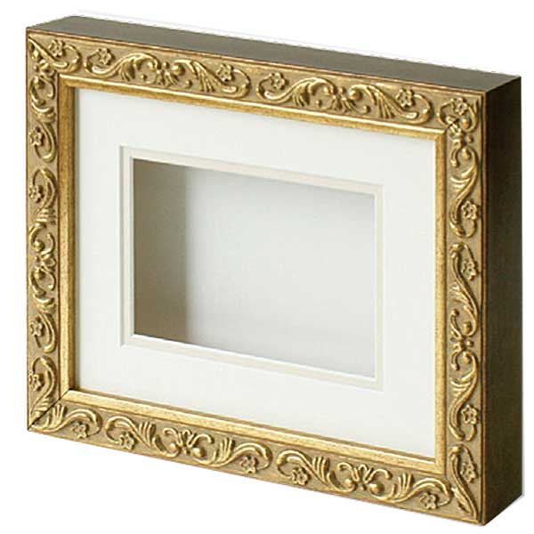 立体額 8201 シャドーボックス ポストカード ゴールド | ゆめ画材