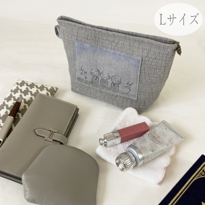 ヌビバッグにおすすめ 韓国ヌビ ご利益ファスナーポーチ(М) ファスナー