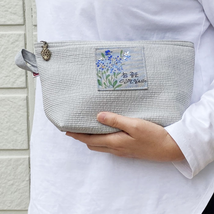 ヌビバッグにおすすめ 韓国ヌビ ご利益ファスナーポーチ(М) ファスナー