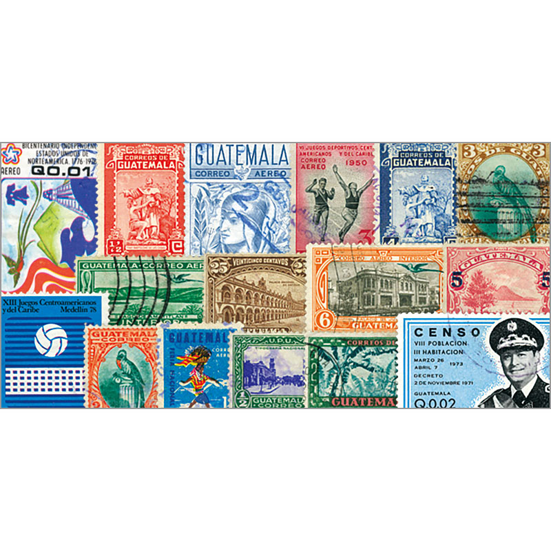 切手・趣味の通信販売｜スタマガネット グアテマラ 50種(50種): 外国切手
