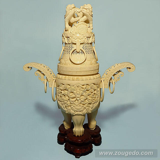 商品詳細：【本象牙】香炉575 | 象牙堂～象牙製品専門店～