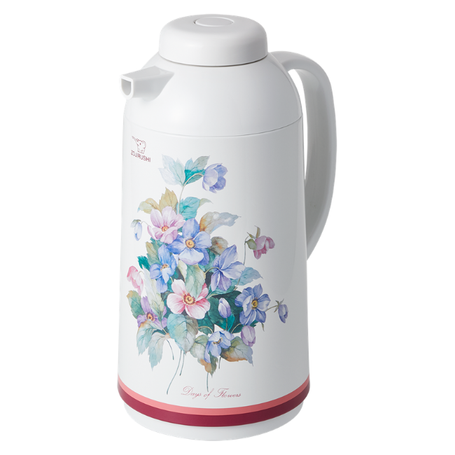 復刻花柄（ワインフラワー）】ガラスハンドポット 1.0L 品番：AG