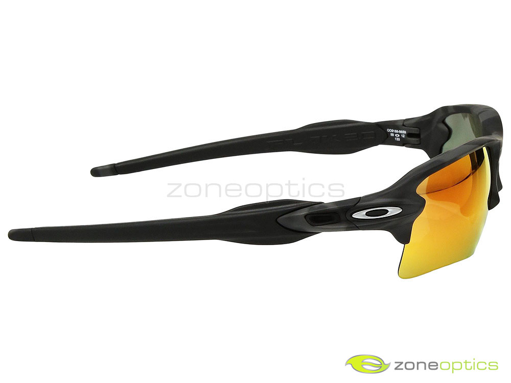 Oakley Flak 2.0 XL Sunglasses OO9188-8659 Black Camo/Prizm Ruby | eBay