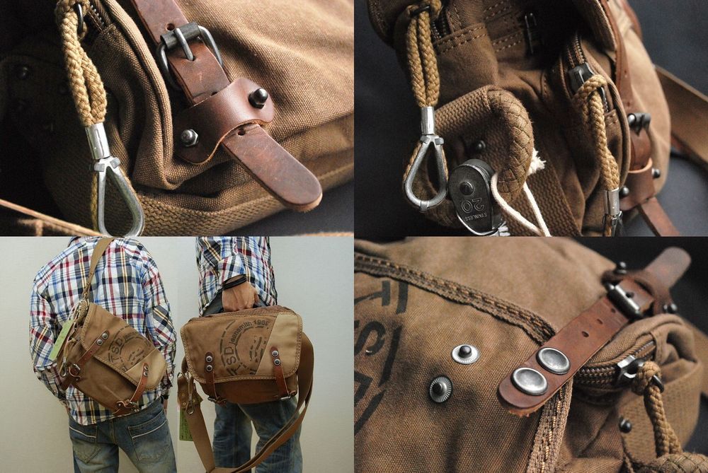 ミリタリーショルダーバッグ/ビンテージバッグ Vintage Military 本革