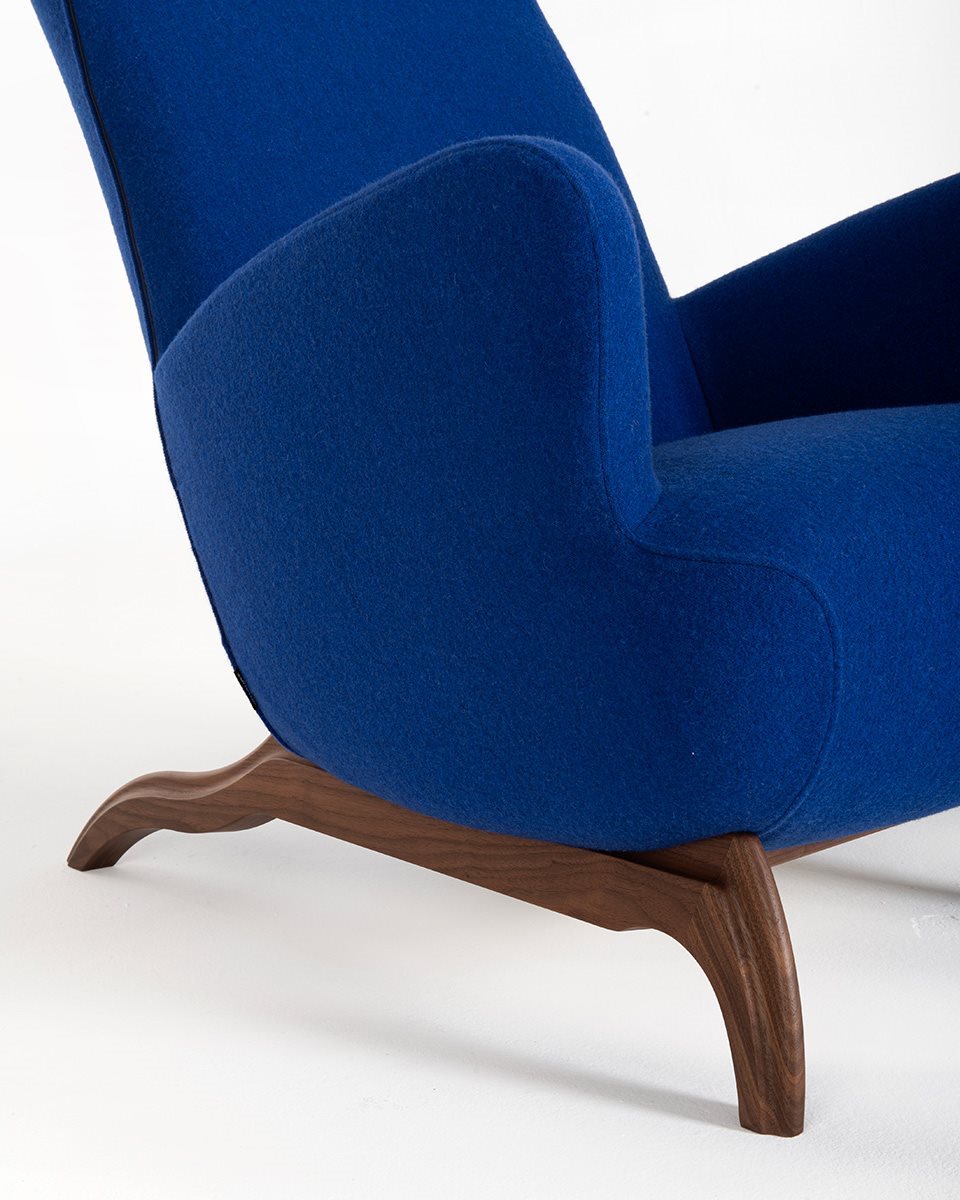 Bergère Armchair with Comfortable Design Ardea CM | Zanotta