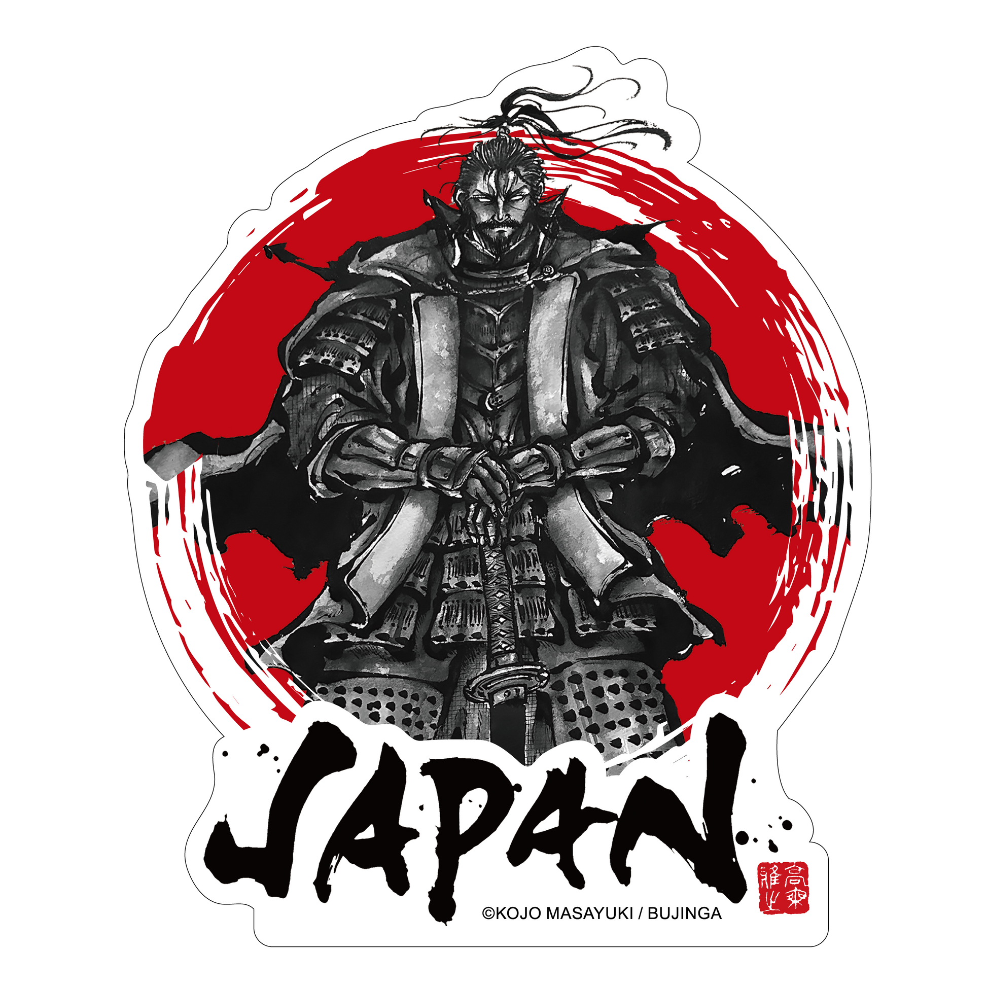 BUJINGA】ラゲージステッカー『織田信長』 – ZEN | キャラクター