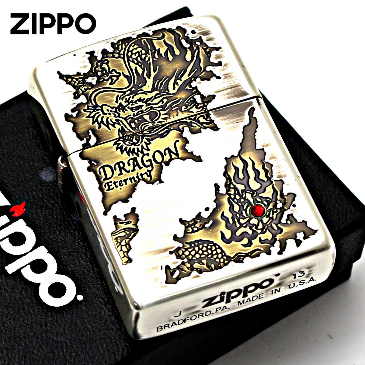 Zippo ジッポー ドラゴン アンティーク調 Tear Off ティアオフ 20TODR