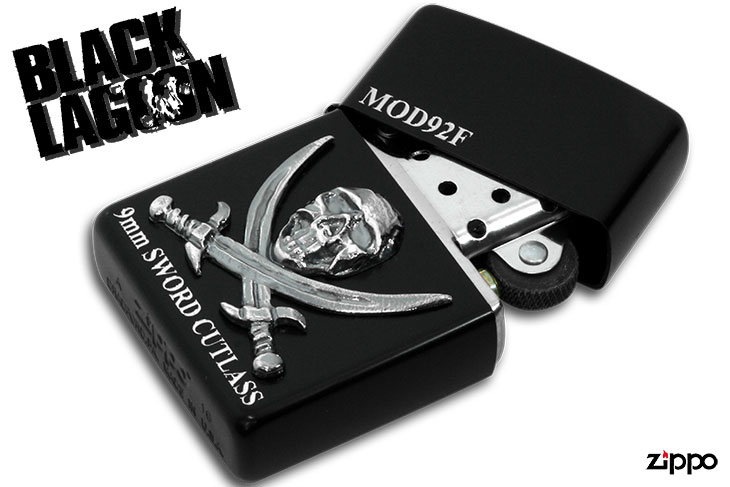 Zippo ジッポー ブラックラグーン BLACK LAGOON ブラックマット｜Zippo