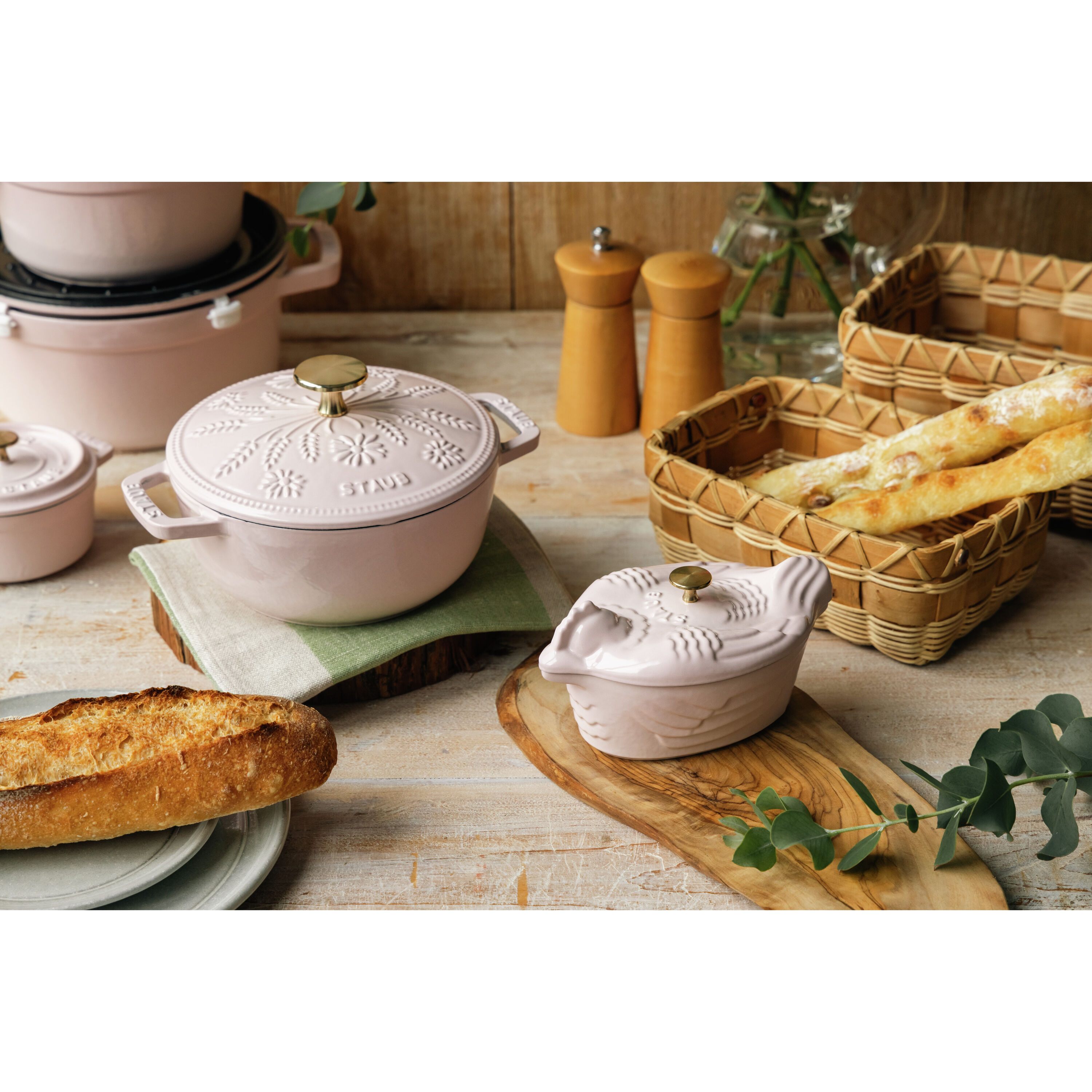 ストウブ 鋳物ホーロー鍋 Wa-NABE Margaret ソルベローズ 16 cm, 鋳鉄