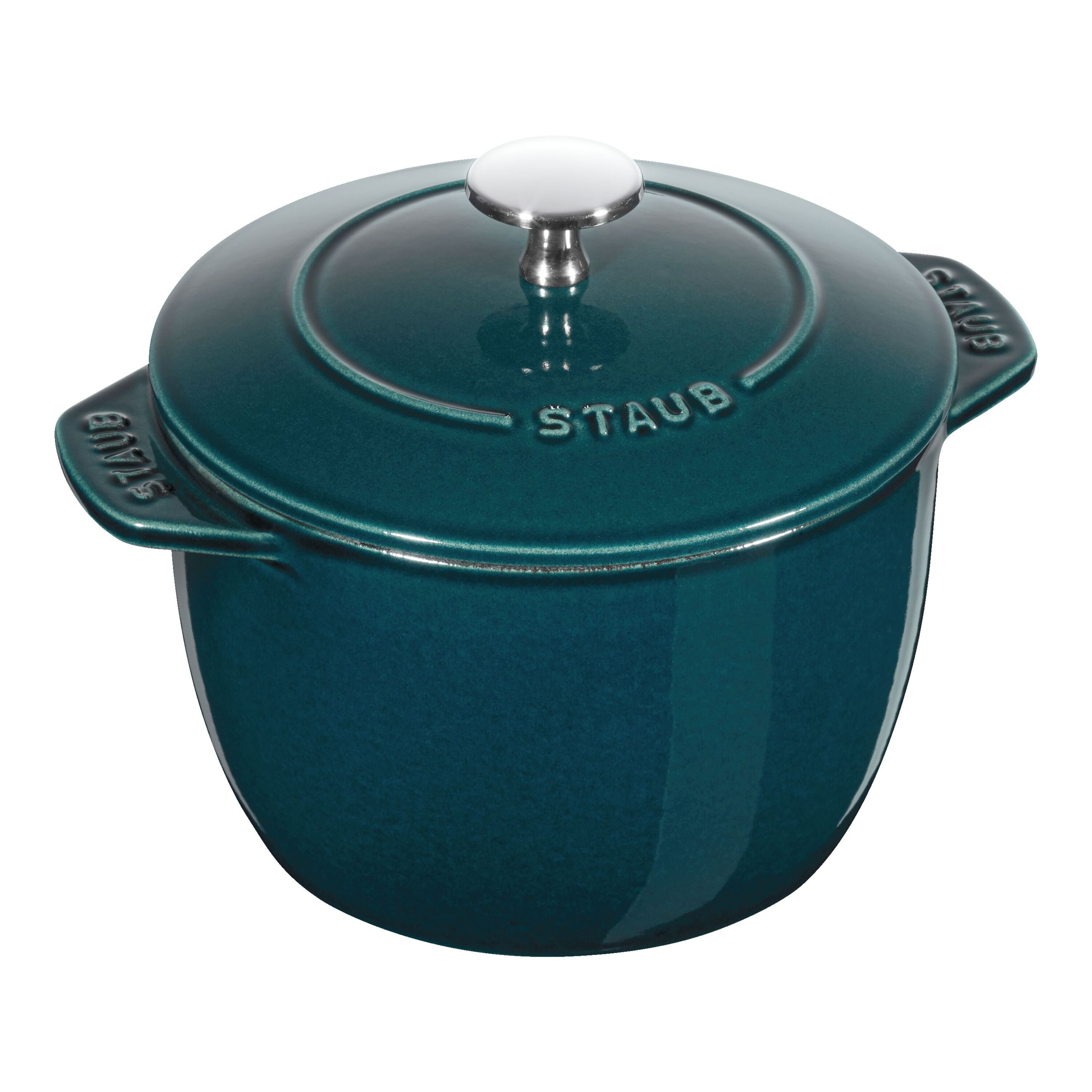 ストウブ 鋳物ホーロー鍋 ラ・ココット de GOHAN 16 cm, ラウンド, ラ