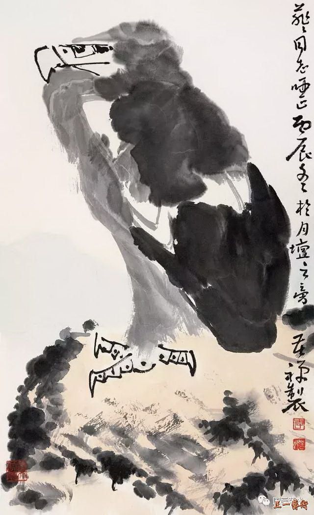 李苦禅鹰画