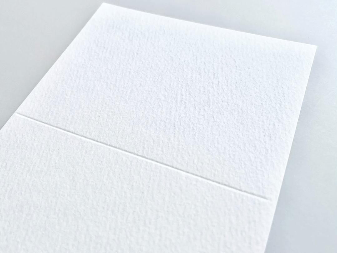 両面無地 席札用紙（マーメイド）｜ペーパーアイテム専門店「Blue&White」