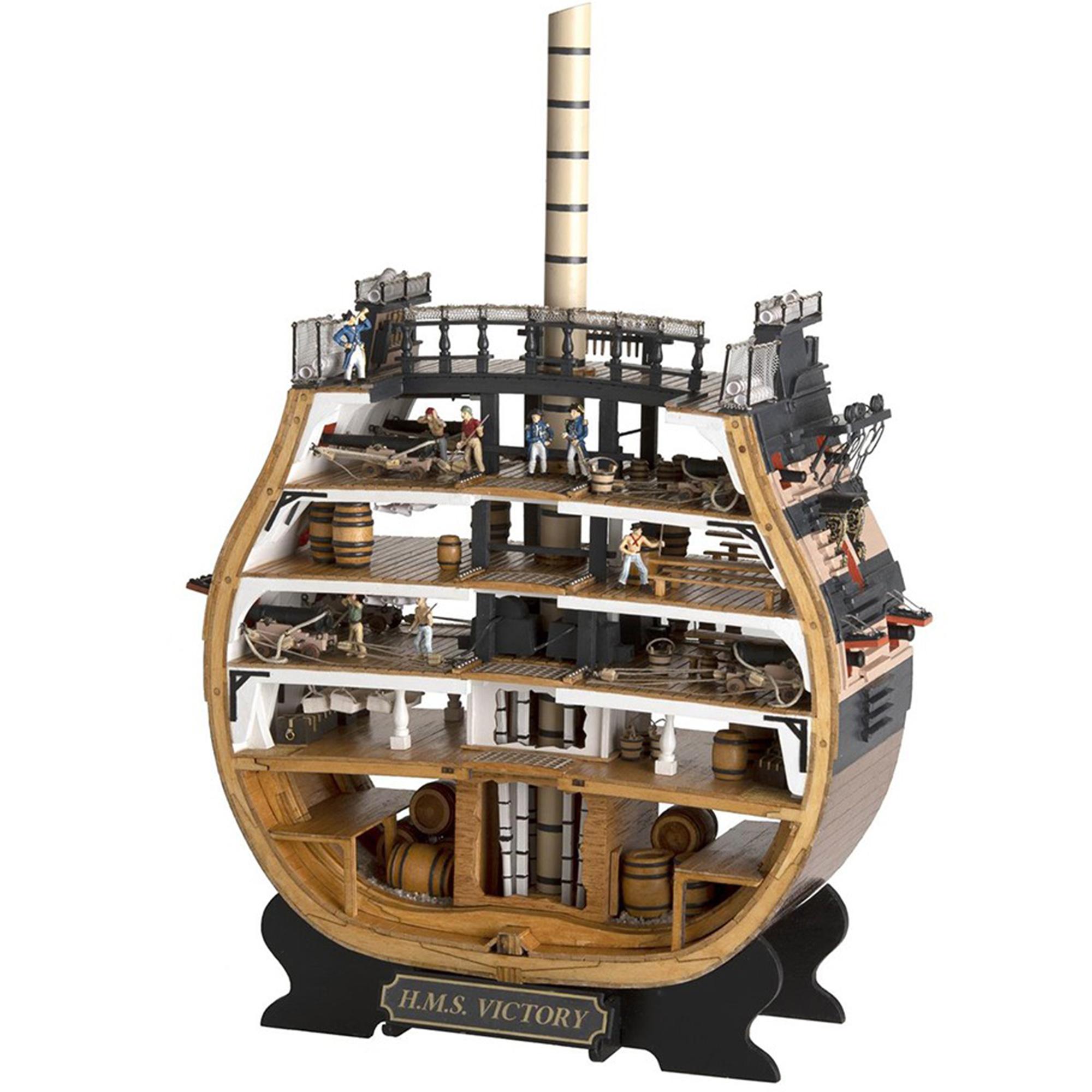 木製帆船模型キット ビクトリークロスセクション