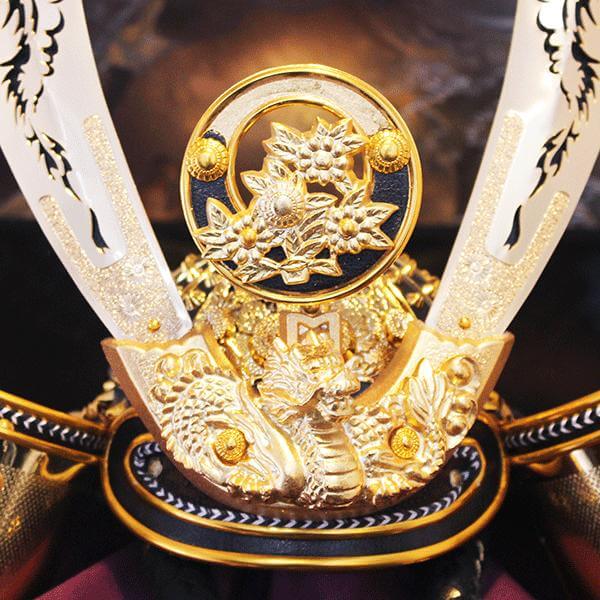 兜 五月人形 龍玉作 20号 五月人形 コンパクト おしゃれ 龍玉作