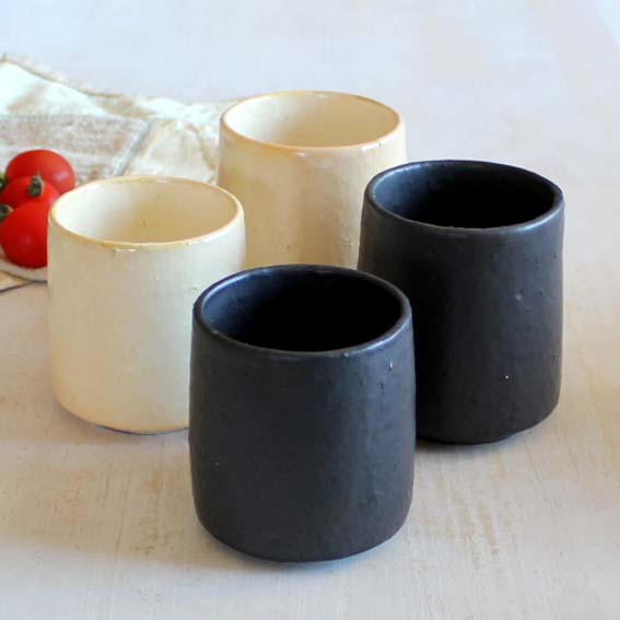 三ツ持啓】金井啓 むくり工房 フローレットピンクキイロ セット 食器