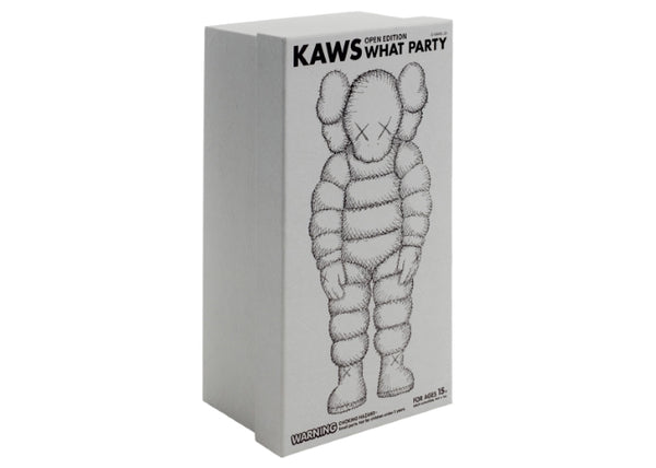 KAWS What Party Vinyl Figure (White) – X-Playground