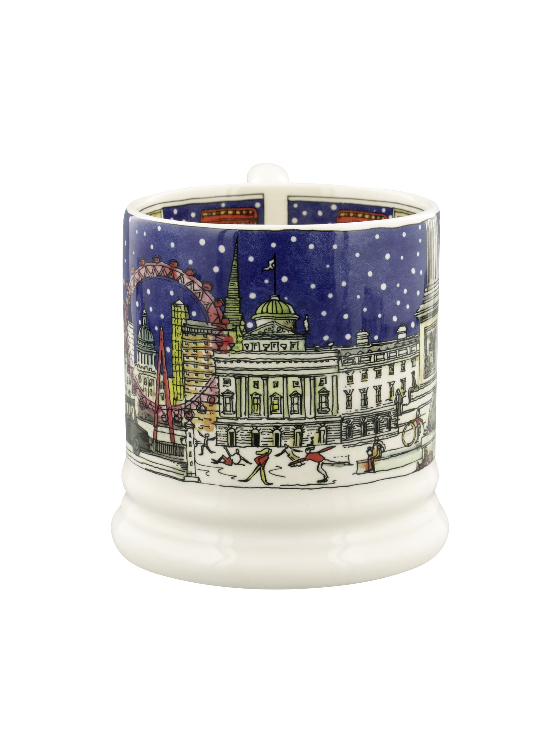 Buy Emma Bridgewater Cream London At Christmas 1/2 Pint Mug from