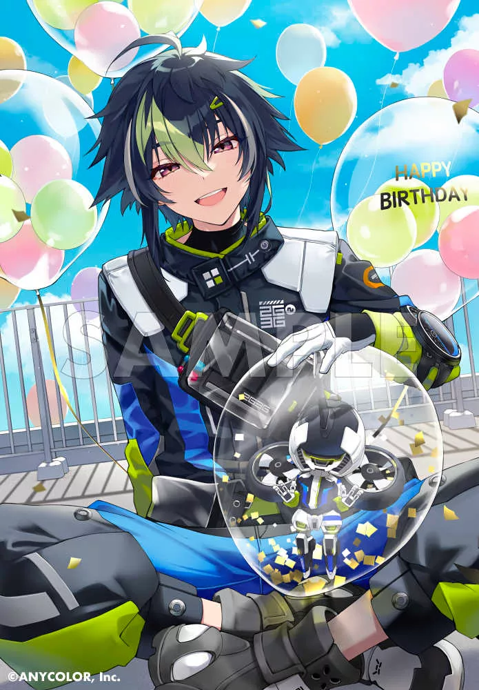 伊波ライ 2023誕生日グッズイラスト - Saika Ema ARTWORKS