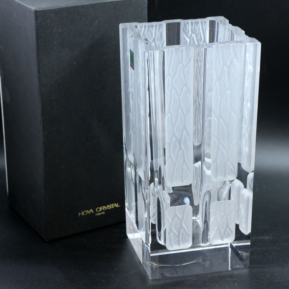 ホヤクリスタル/フラワーベース/高さ24cm/花瓶/花器/箱汚れの高価買取