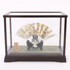 武比古 SV985 シルバー 銀製品 帆船 ヨット 木 ガラスケース付 SILVER