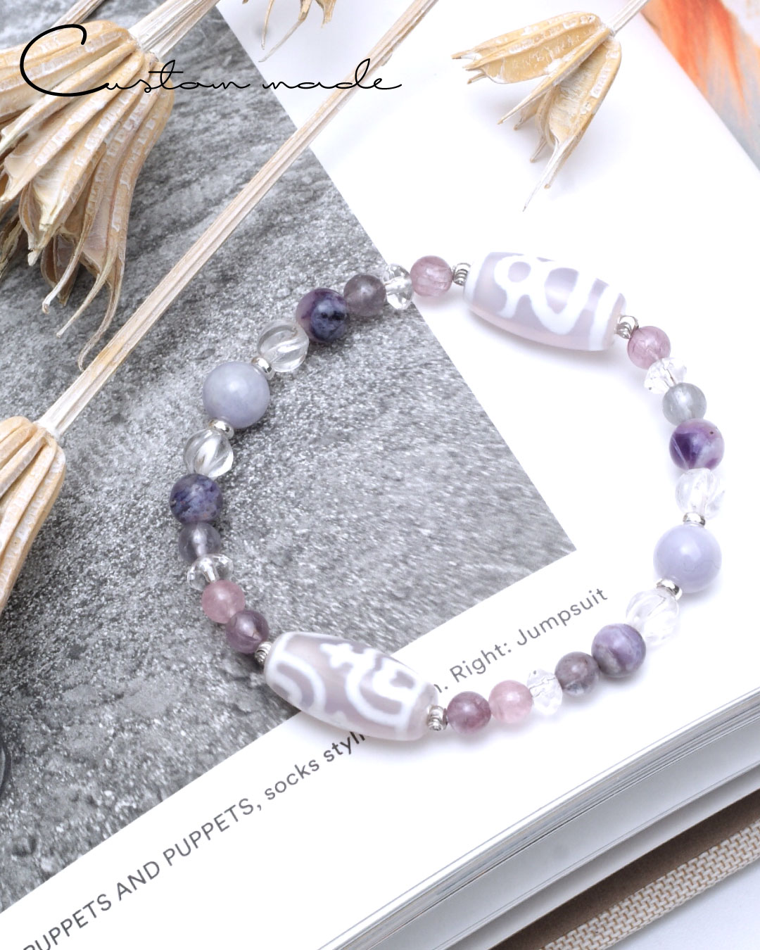 フルオーダーメイド 制作例 No.277 「 K様 ✻ 蓮花宝瓶天珠、財神天珠