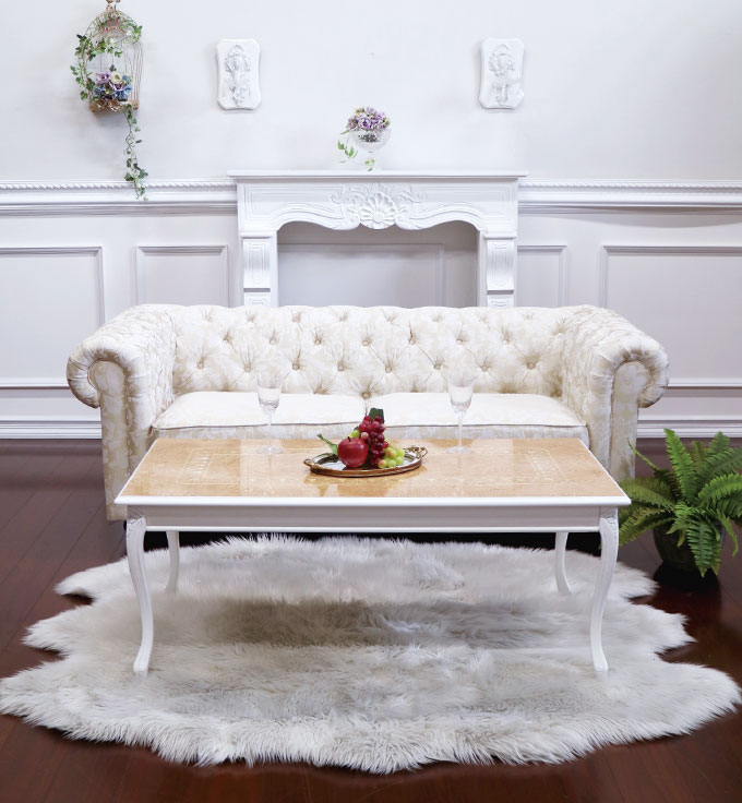 イタリア製：象嵌天板リビングテーブル｜おしゃれ家具通販 Y-KAGU