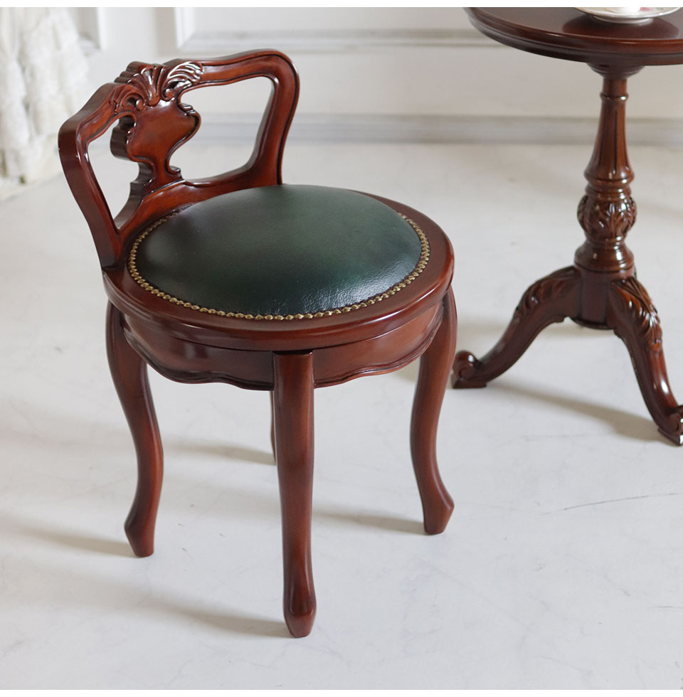 回転式 背付きラウンドチェア ブラウン｜おしゃれ家具通販 Y-KAGU