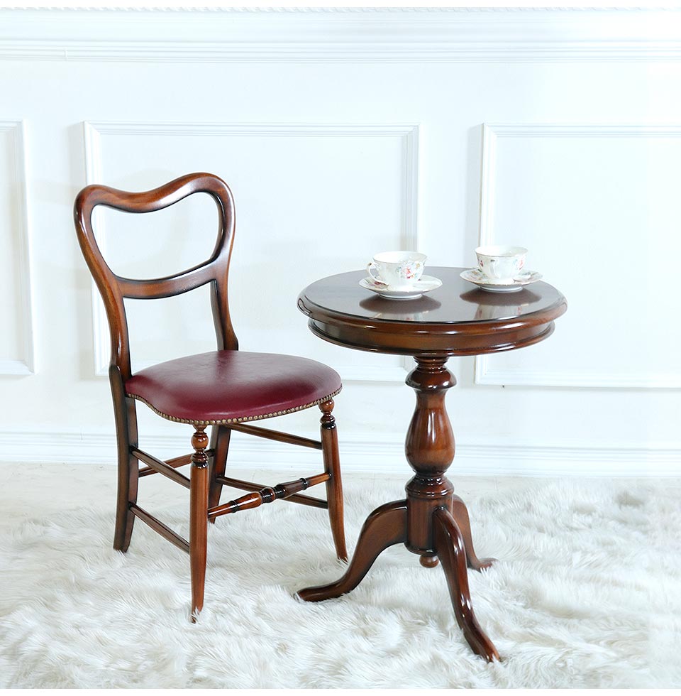 アンティーク調 ダイニングチェア ワインボルドー｜おしゃれインテリア